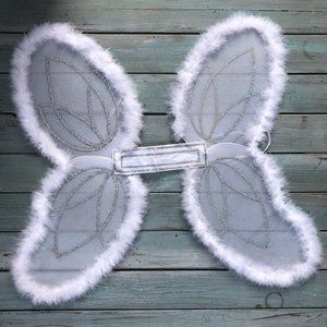 White Feathery Angel Wings